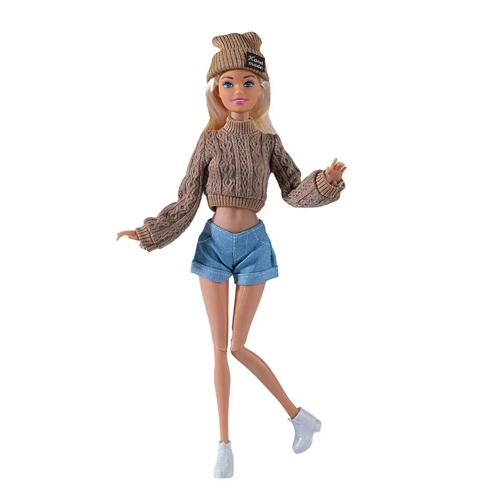 Wool Coat Doll Accessories for 1/6 BJD Dolls Winter