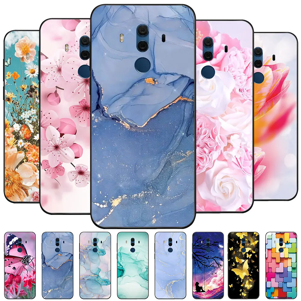 Custodia Per Mate 10 Pro Coque Mate 10 Lite Tpu Soft Silicone Fashion Phone Funda Per Huawei Mate 10 Custodia Paraurti Capa Marble