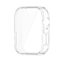 Premium TPU Full Cover Case & Screen Protector for Huawei Watch Fit 3 - Soft Bumper Shell Protection (Transparent)