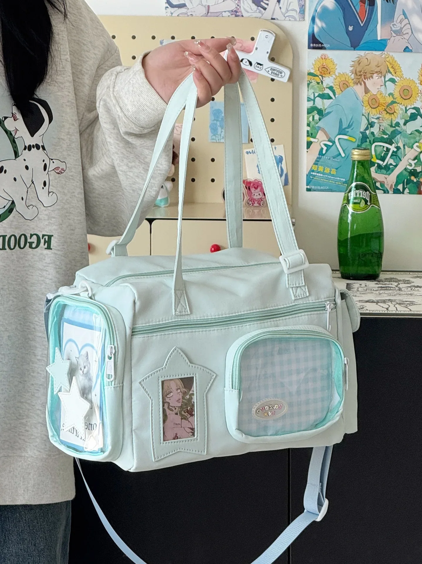 Large Capacity Versatile Shoulder Bag For Women Kawaii Style_voghion.com