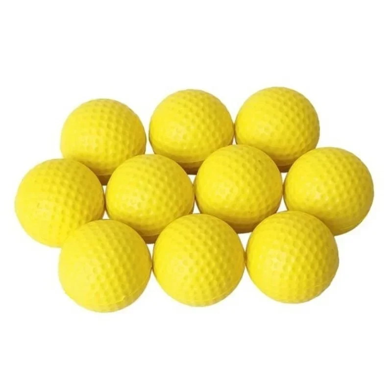 Golf Beginners Childrens Special PU Sponge Ball EVA Yellow High Elasticity Indoor Practice Ball Golf Practice Ball Accessories
