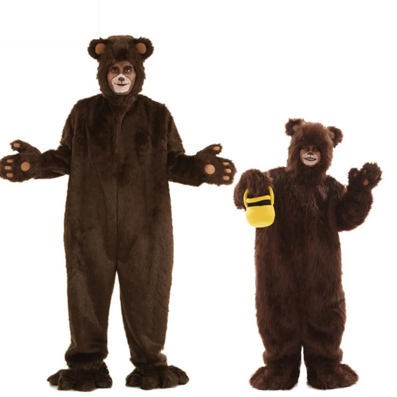 

Halloween Cosplays Children's Day Cosplay Adult Children Animal Bear Costume Brown Bear Jumpsuits Parent-child Bears Clothing