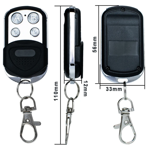 Universal Multi frequency Garage Gate Remote Control 280-868MHZ 4 in 1 For AERF MARS TMP ST3/N HY-DOM TERRA SABUTON UNITECH 6