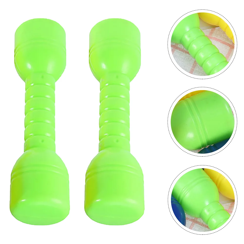 

2 Pcs Children's Dumbbell Dumbells Barbells for Kids Plastic Dumbbells Small Abs Kindergarten Fitness