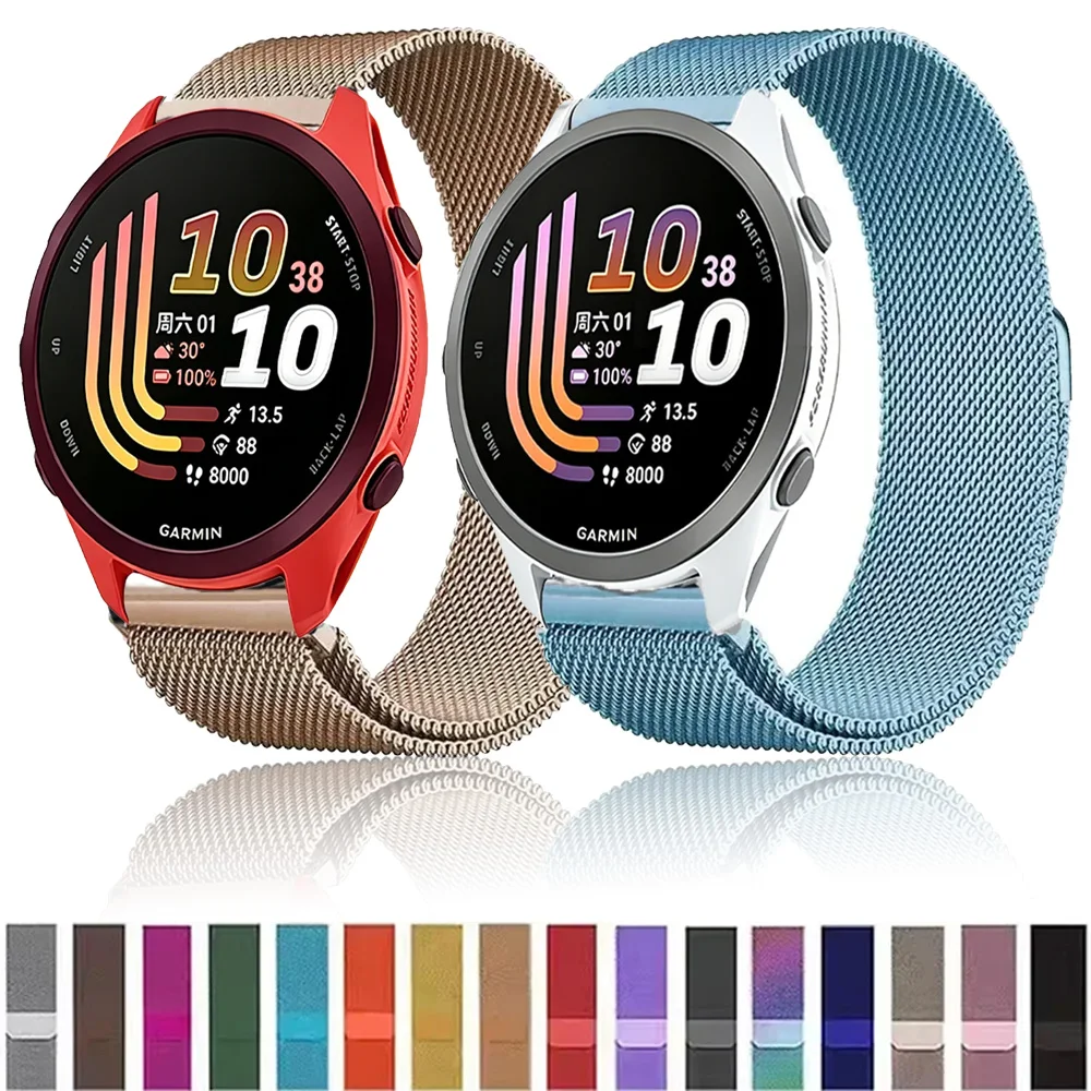 Elegant Metal Milanese Magnetic Bracelet Wristband - 22mm & 20mm