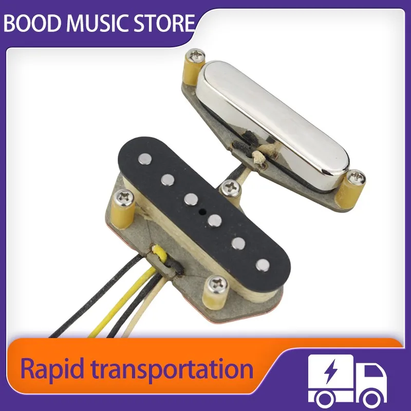 

64SHot Classics Alnico 5 Magnet 1964 Pickup with Flat Pole Stagger Pole Bridge TL Guitar Pickup for Fend Telcast Electric Guitar