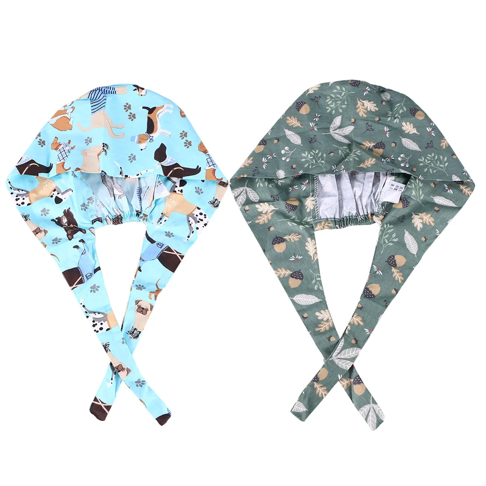 

2 Pcs Cap Miss Para Hombres Surgeon Surgery Scrub Women Working