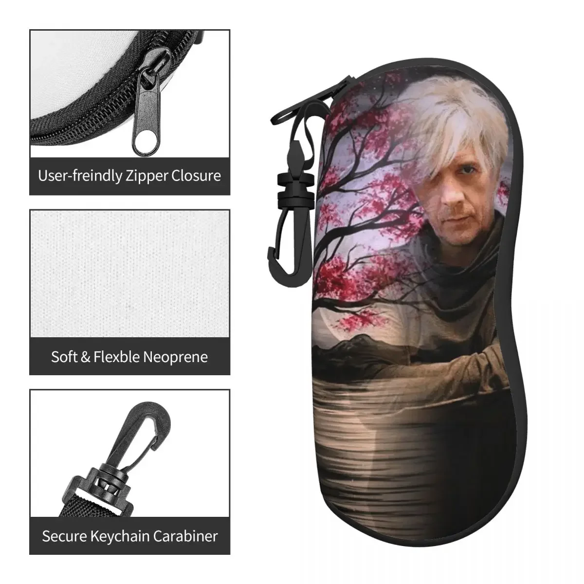 Nicolas And Sirkis Indochine Glasses Case Humor Graphic Spectacles Bag Casual Graphic Purse