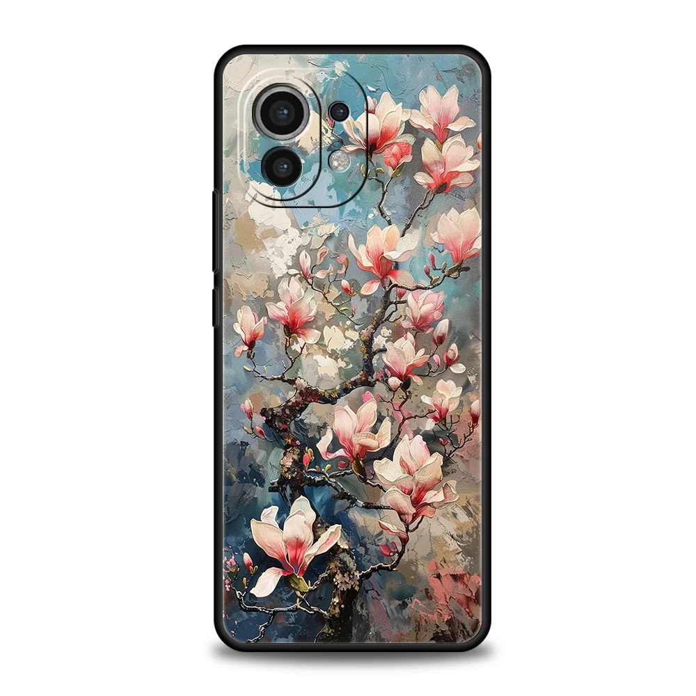 Oil Painting Flower Art Phone Case Cover