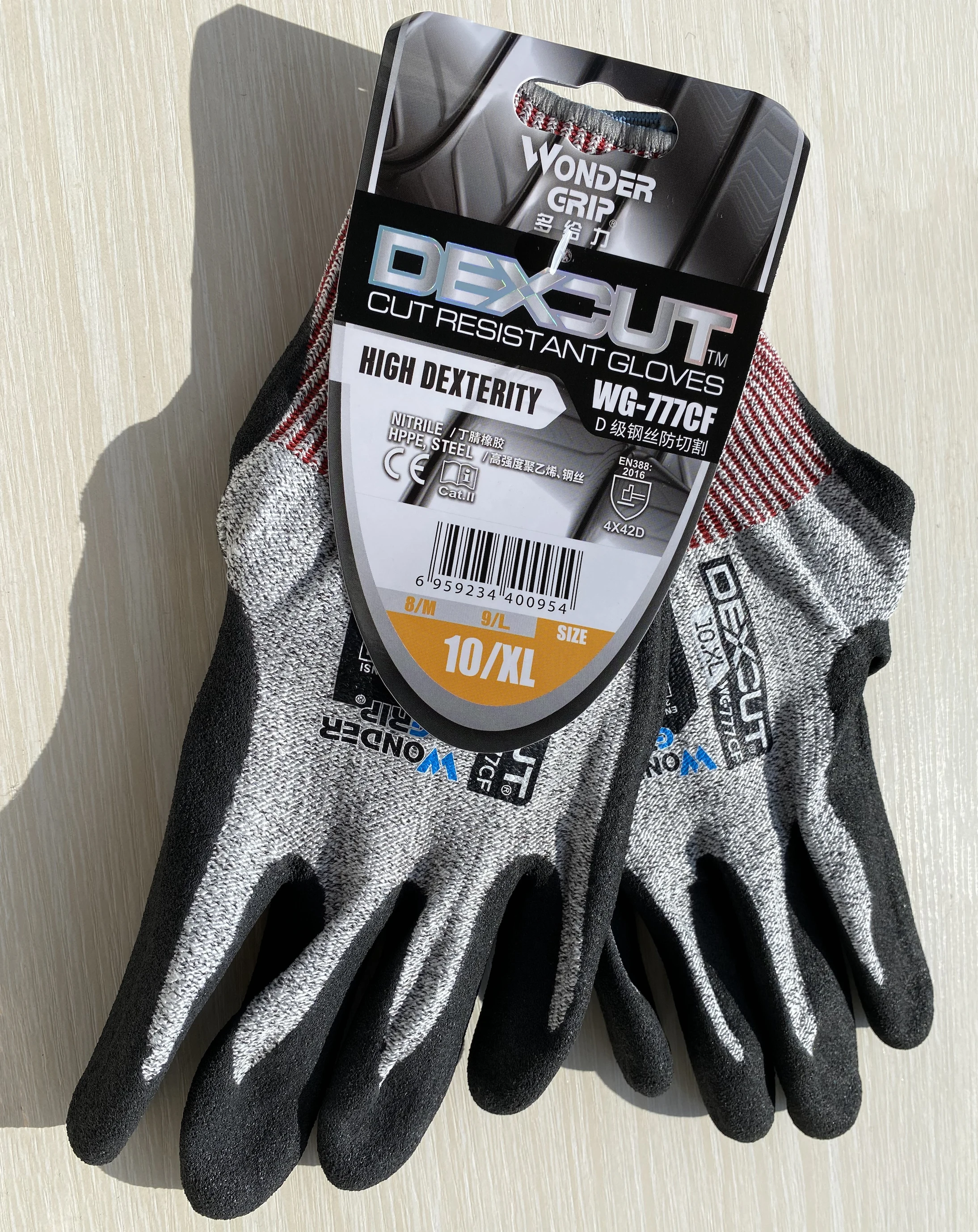 Anti Cut Work Glove ANSI A4 Butcher Resistant Proof Safety Aramid Fiber Heavy Duty Rigger HPPE Micro Foam Nitrile Maxi High Flex work gloves