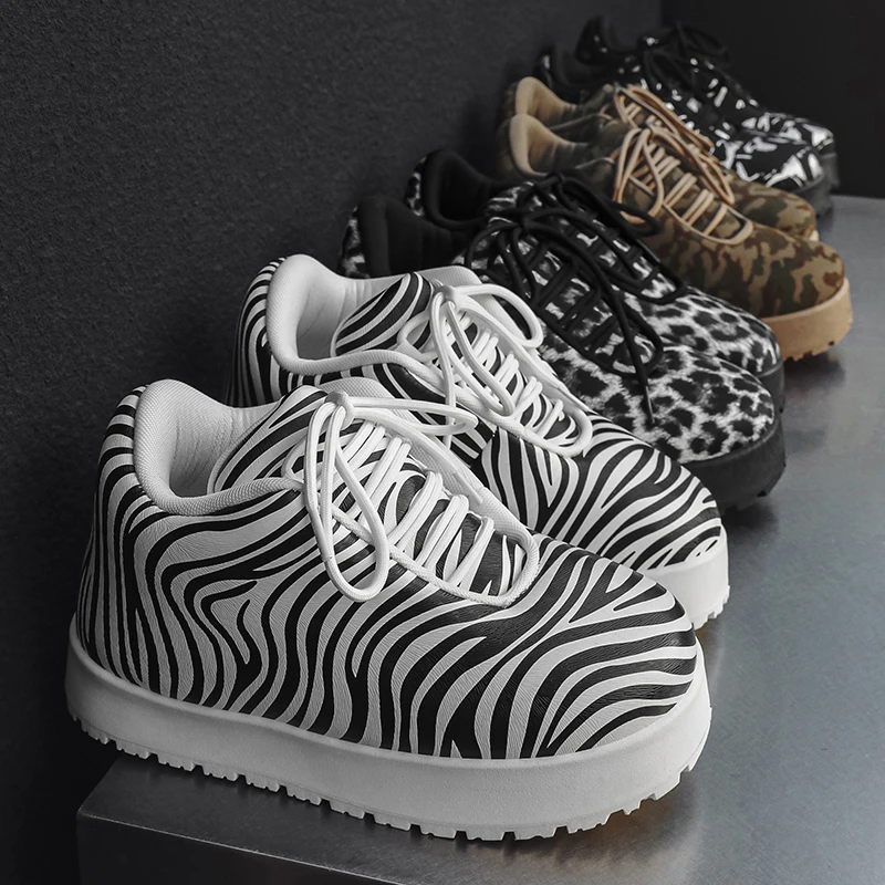 2025 Four Season Trend Hip Hop Bigfoot Bread Big Size Shoes Men's New Street Niche Board Shoes High Top Rap Wear Couple Shoes 4