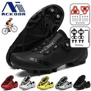 Unisex Cycling Sneaker MTB Shoes with Men Cleat Road Dirt Bike Flat Racing Women Bicycle Mountain Spd Mtb Shoes Zapatillas Mtb