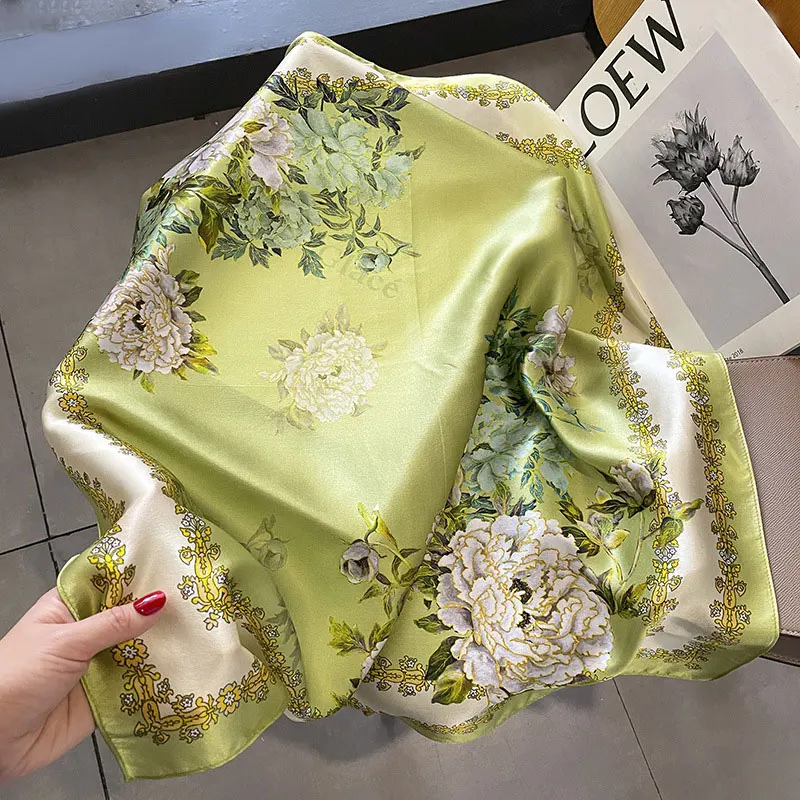 

100% натуральный шелк, квадратный шарф, Женский фуляр, бандана, шарфы, женский летний популярный шейный платок 70 см, головной платок на запястье, шаль