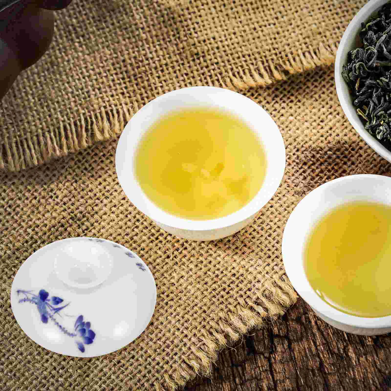 Ceramic Tea Cup Lid Cups Teapot Replacement For Kettle Decorative Universal Cover