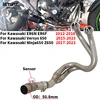 Slip on For Kawasaki ER6N ER6F Versys 650 Z650 Ninja 650 Motorcycle Exhaust Escape Full System Muffler Modified Front Link Pipe