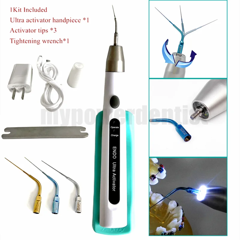 

1Kit Dental Endo Ultra Activator Ultrasonic Endo Irrigator Root Canal Handpiece