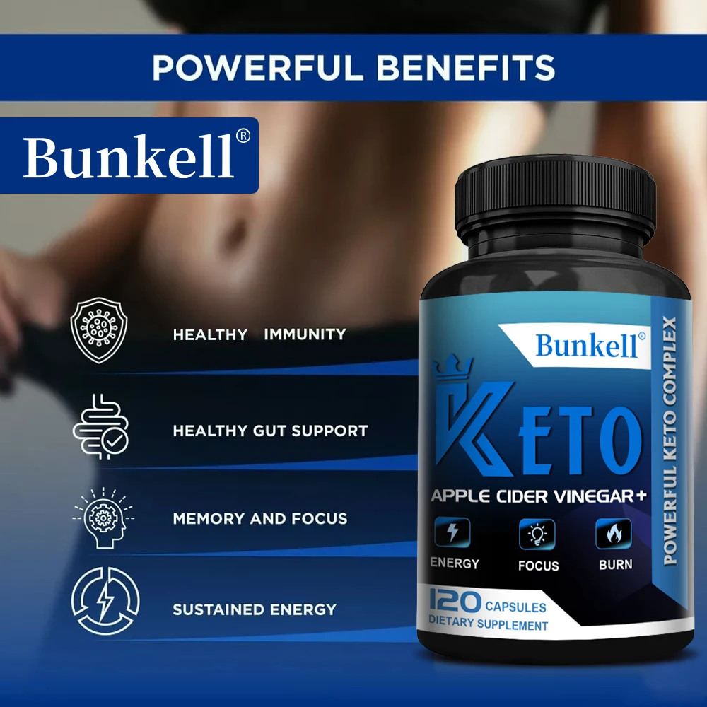 Keto BHB Apple Cider Vinegar Capsules-For Women and Men, Fat Burning, Helps with Focus, Metabolism
