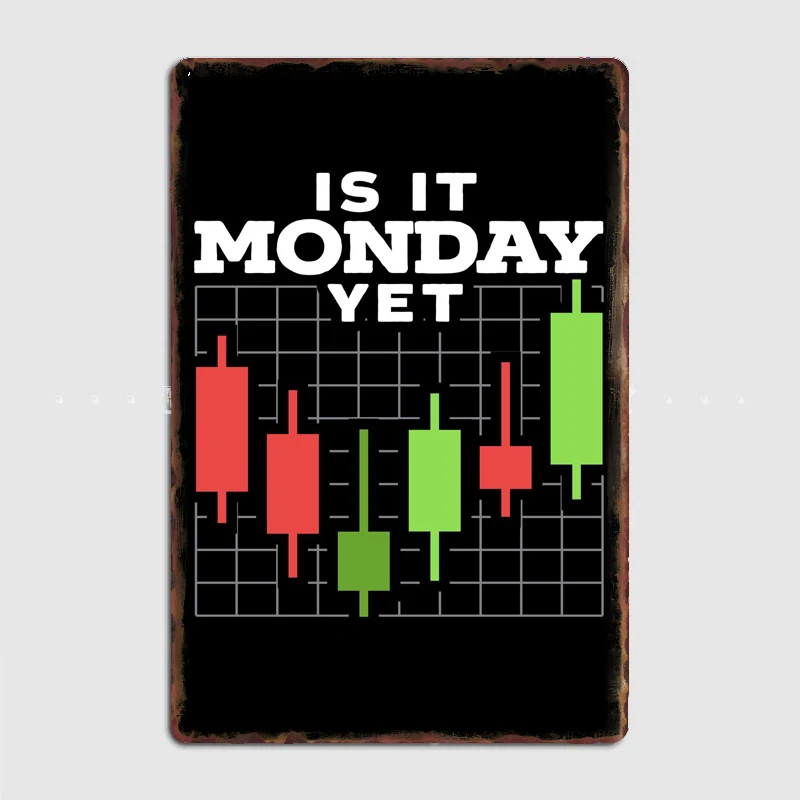 

Is It Monday Yet Metal Sign Poster Garage Living Room Cinema Living Custom Tin Vintage Home Decor