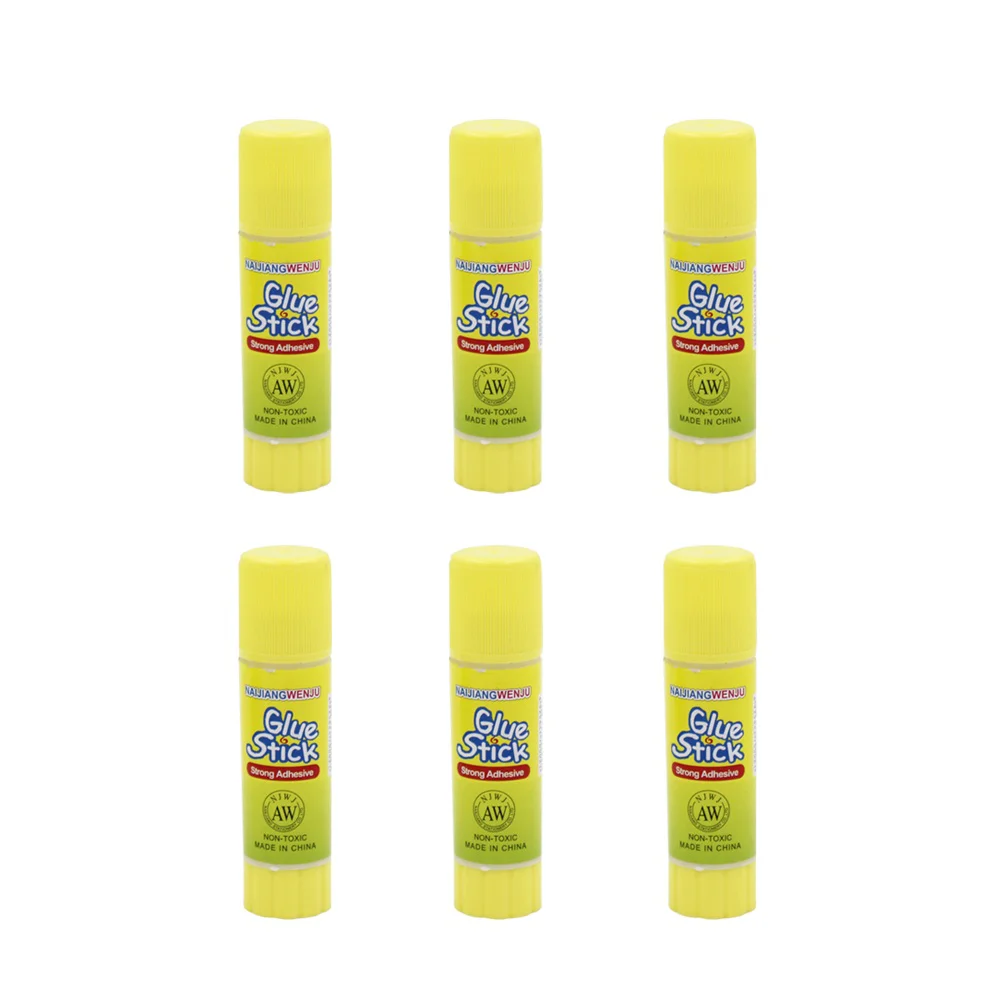 

6 Pcs Glue Tape Planner Supplies Stick Solid White Gluesticks Film Office School