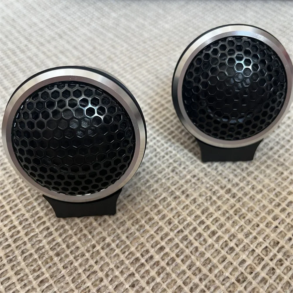 Dome Tweeter Speakers Automobile Plastic Shell Bracket 25mm Silk Film Tweeter Car Audio Modification Car 100W Speaker Set with Capacitor