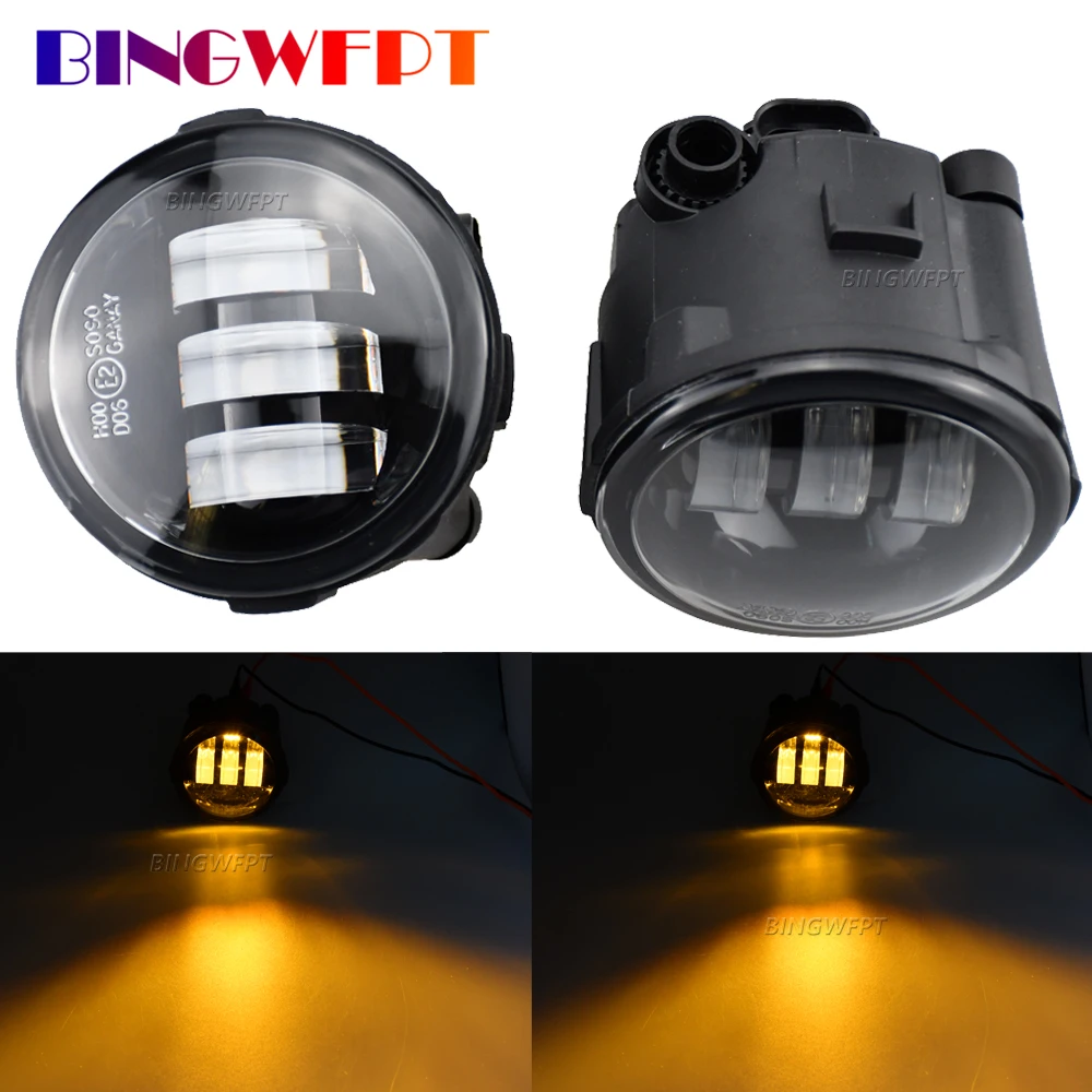Bingwfpt High Quality 2pcs Car Led Fog Light Daytime Running Lights
