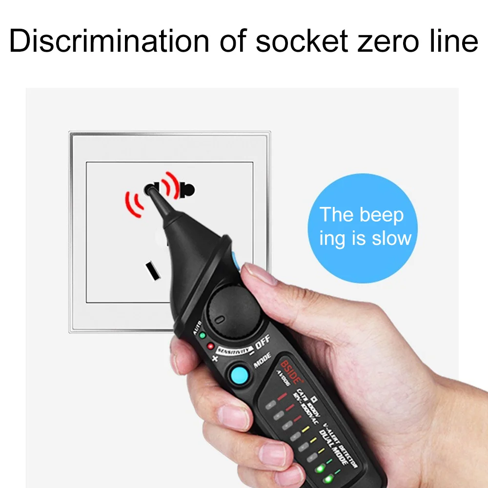 BSIDE FWT11 High Quality RJ11 RJ45 Cat5 Cat6 Telephone Wire Tracker Tracer Toner Ethernet LAN Network Cable tester Line Finder 5