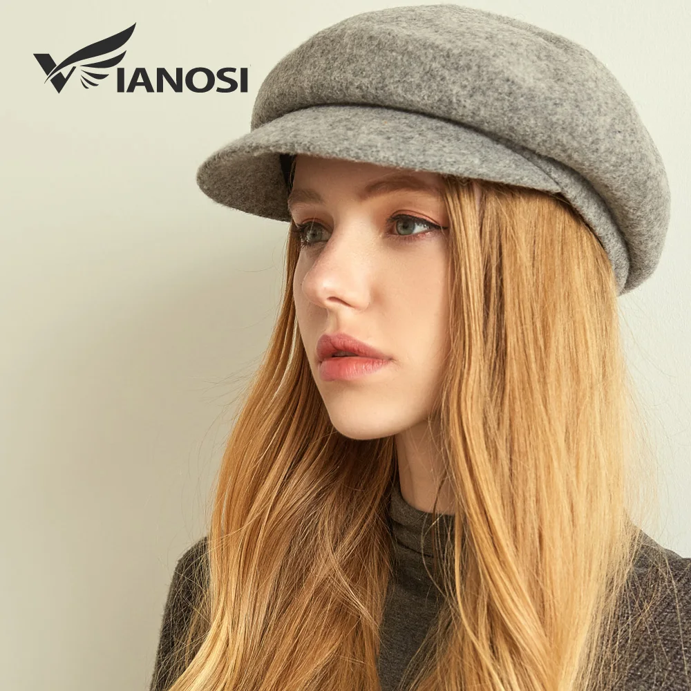Retro Beret Hats Women Fashion Warm Solid Color Spring Autumn Winter Caps Ladies Daily Accessory Gifts Wool Newspaper Hat