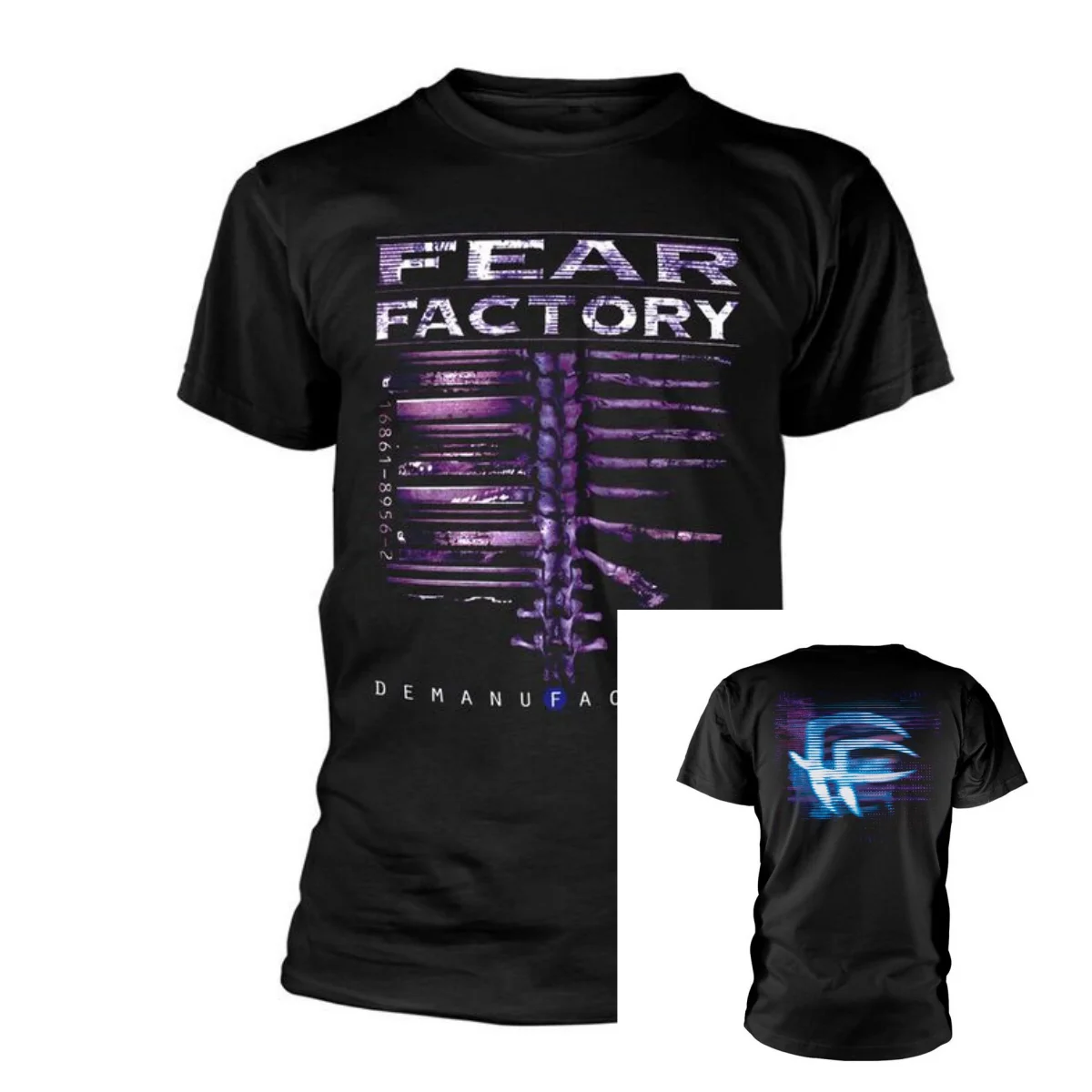 Demanufacture Fear Factory Band T-Shirt, 100 % Baumwolle, Grafik-T-Shirt für Herren und Damen, Sommer-Streetwear-Top