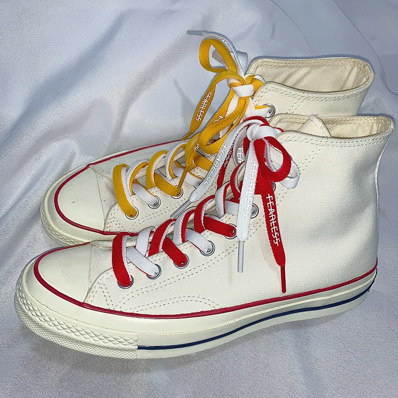 New Classic Reflective Shoe Laces Unisex Flat Shoe Strings Fashion Sneakers Casual Letter Printing Shoelaces Shoelace for Shoes