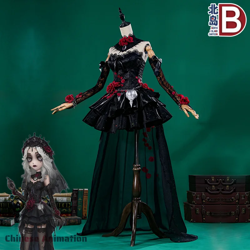 

Anime Game Identity V Ada Messmer Cosplay Costume Women Black Sexy Dress Halloween Christmas Carnival Party Cos Birthday Gifts