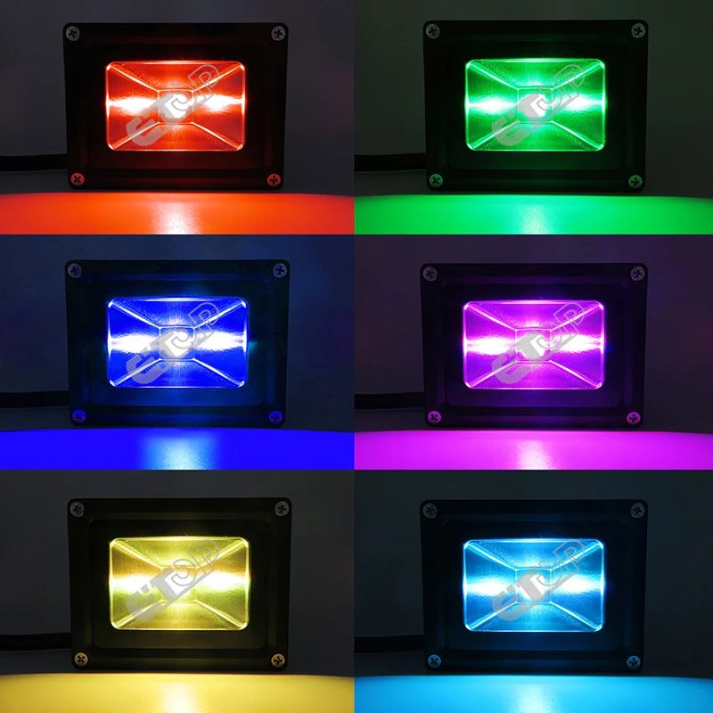 새로운 스타일의 스마트 9W LED 투광 조명 WS2811 IP66 방수, 액세서리 및 13.5mm/18.5mm/xconnect 커넥터 포함