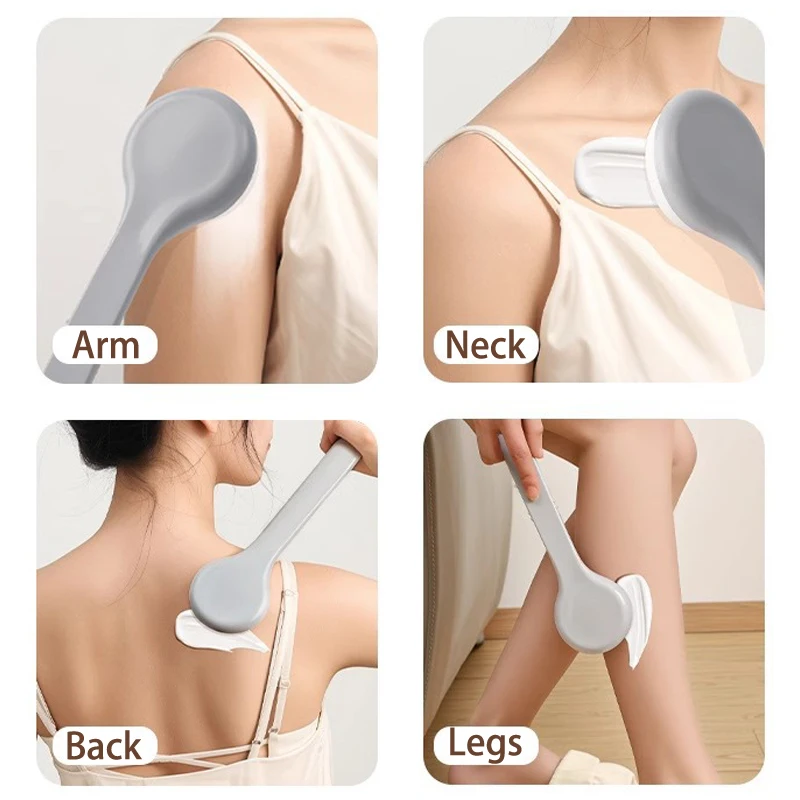Multi-Function Lotion Sunscreen Ointment Applicator Long Handle Body Cleaner Shower Brush Free Sunscreen Back Applicator 3