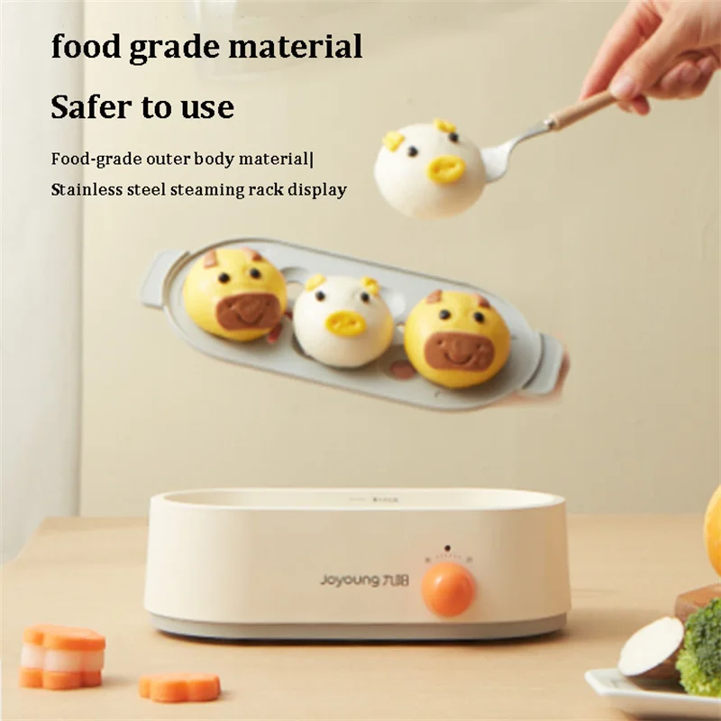 Household Steamer Electric Steam Pot Household Small Electric Food Steamer Mini Portable Breakfast Machine Multi-functional Cooker