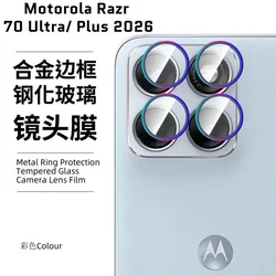 Luxury Diamonds Metal Alloy Camera Lens Cover - Anti - Scratch Slim Lens Protect Cap - Moto Razr 2026 (Coloful)