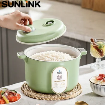 1pc Mini Electric Rice Cooker 220V Only Hot Pot 1.5L Non-Stick Portable Food Steamer for Kitchen Dormitory Cooking Pot 1