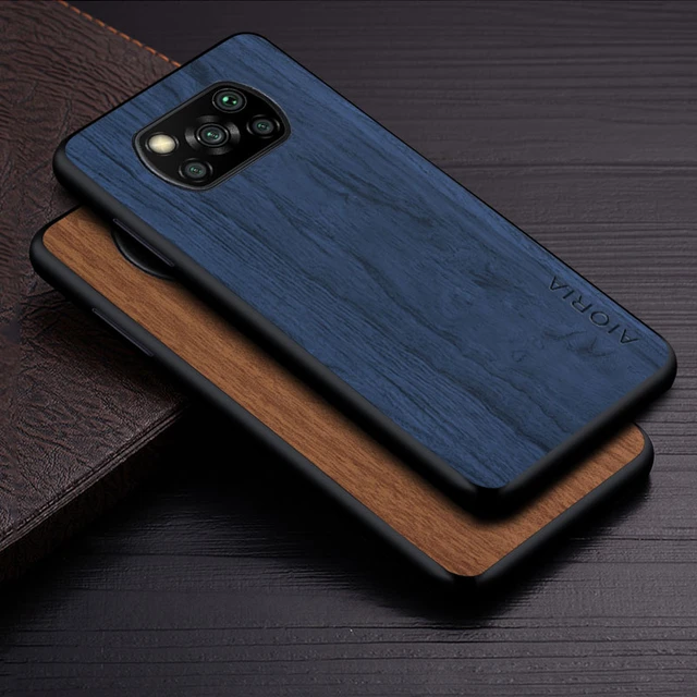 Case for Xiaomi Poco X3 Pro X3 NFC coque simple design lightweight durable  wooden pattern cover funda - AliExpress