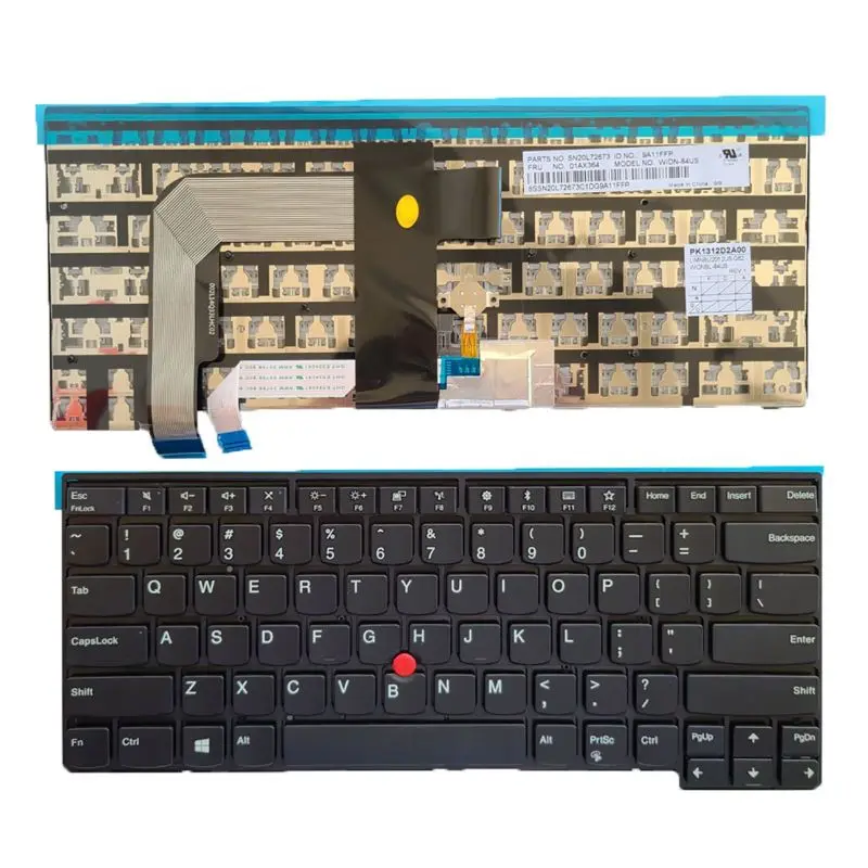 

New Keyboard for Lenovo Thinkpad T460S T470s 00PA452 00PA482 US NO Backlit