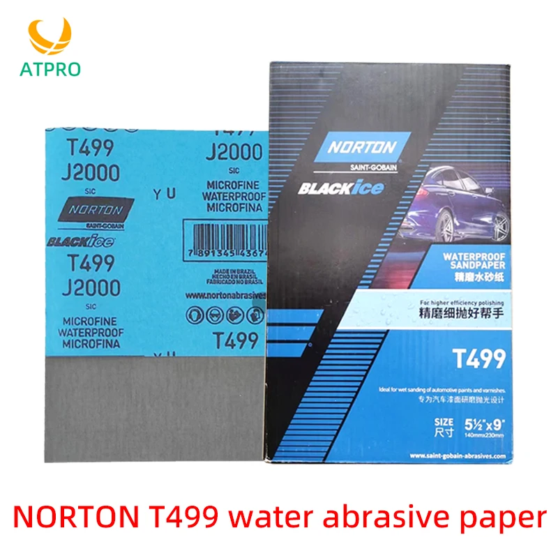 

NORTON T499 Beauty Water Sandpaper 1500grit 2000grit Car Paint Spray Paint Grinding Scratches Polishing Sand 230x140mm