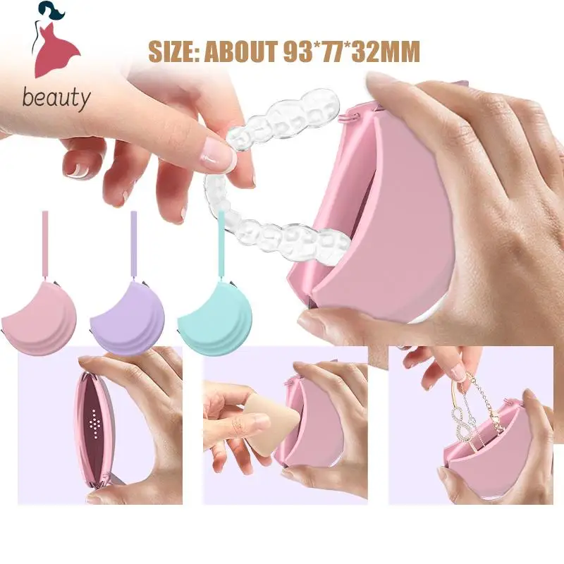 

Dental Denture Storage Box Teeth Orthodontic Retainer Braces Storage Box Dental Products Dentures Care Tool Oral Hygiene