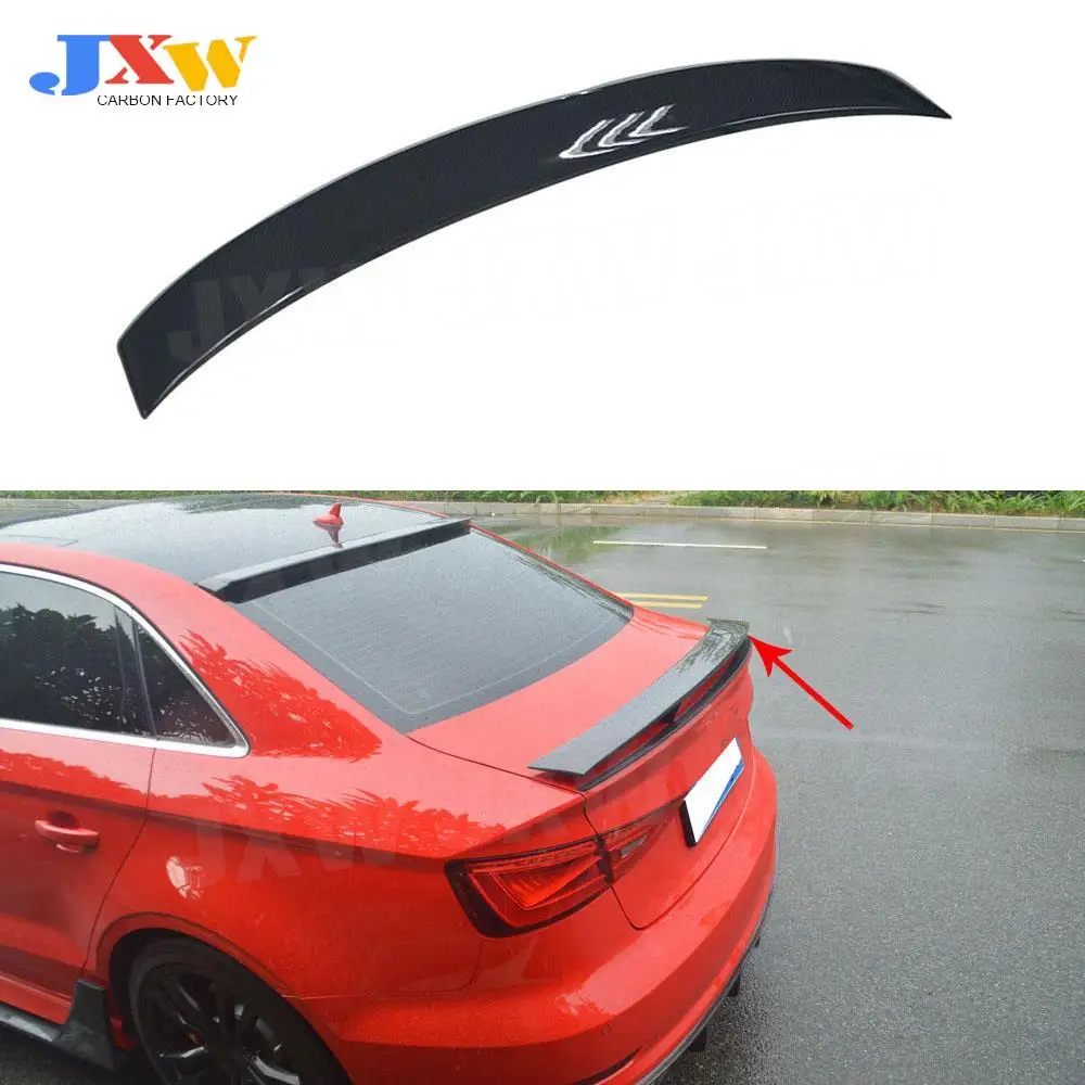 

Carbon Fiber/FRP Rear Boot Spoiler Wings For Audi A3 S3 RS3 2014 2015 2016 2017 2018 Auto Racing
