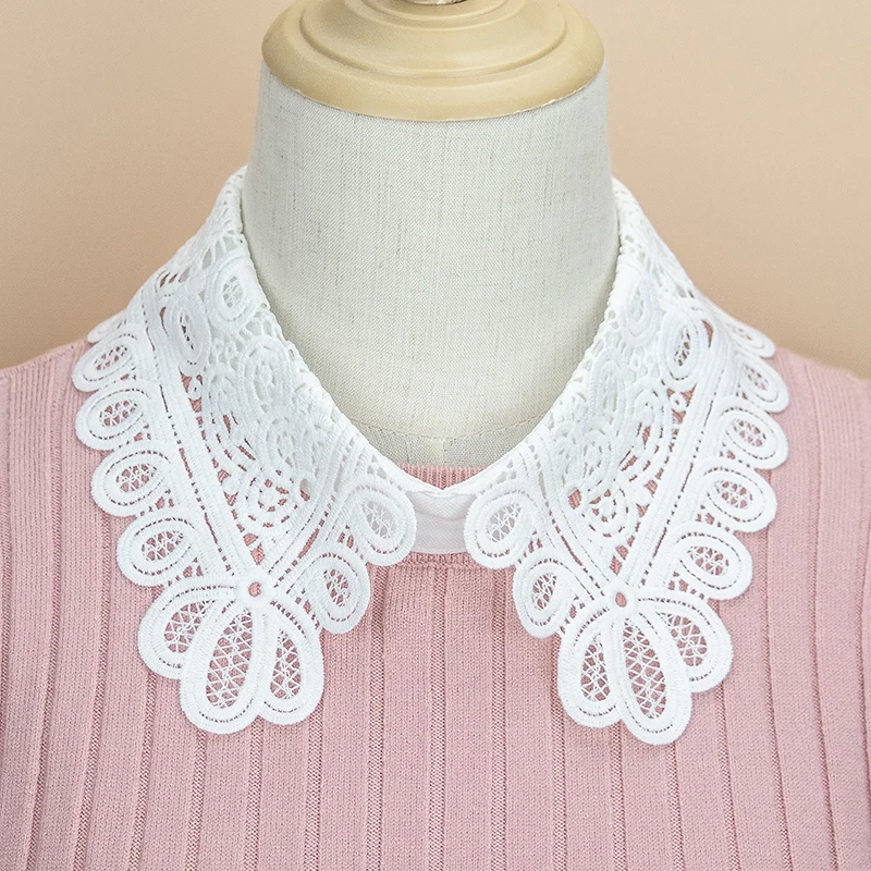 Women's Fashion Decoration Water-Soluble Embroidered Collar Shawl fake collar detachable collar shawl Personalized and Versatile Detachable Fake Collar