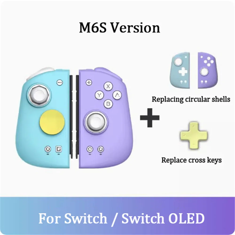 

MOBAPAD M6s Gemini 2 Bluetooth Wireless Game Controller for Joypad with Hall Sensing Joystick for Nintendo Switch / Switch OLED