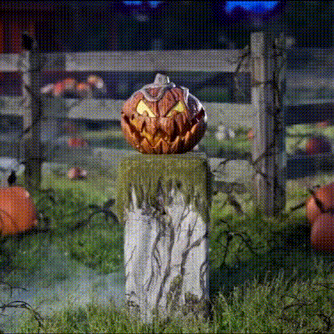 2023 Nuevo para Spirit Halloween Gourdo Animatronic, Halloween Rise and Fall hace una aterradora cabeza de calabaza, decoración de Halloween - AliExpress