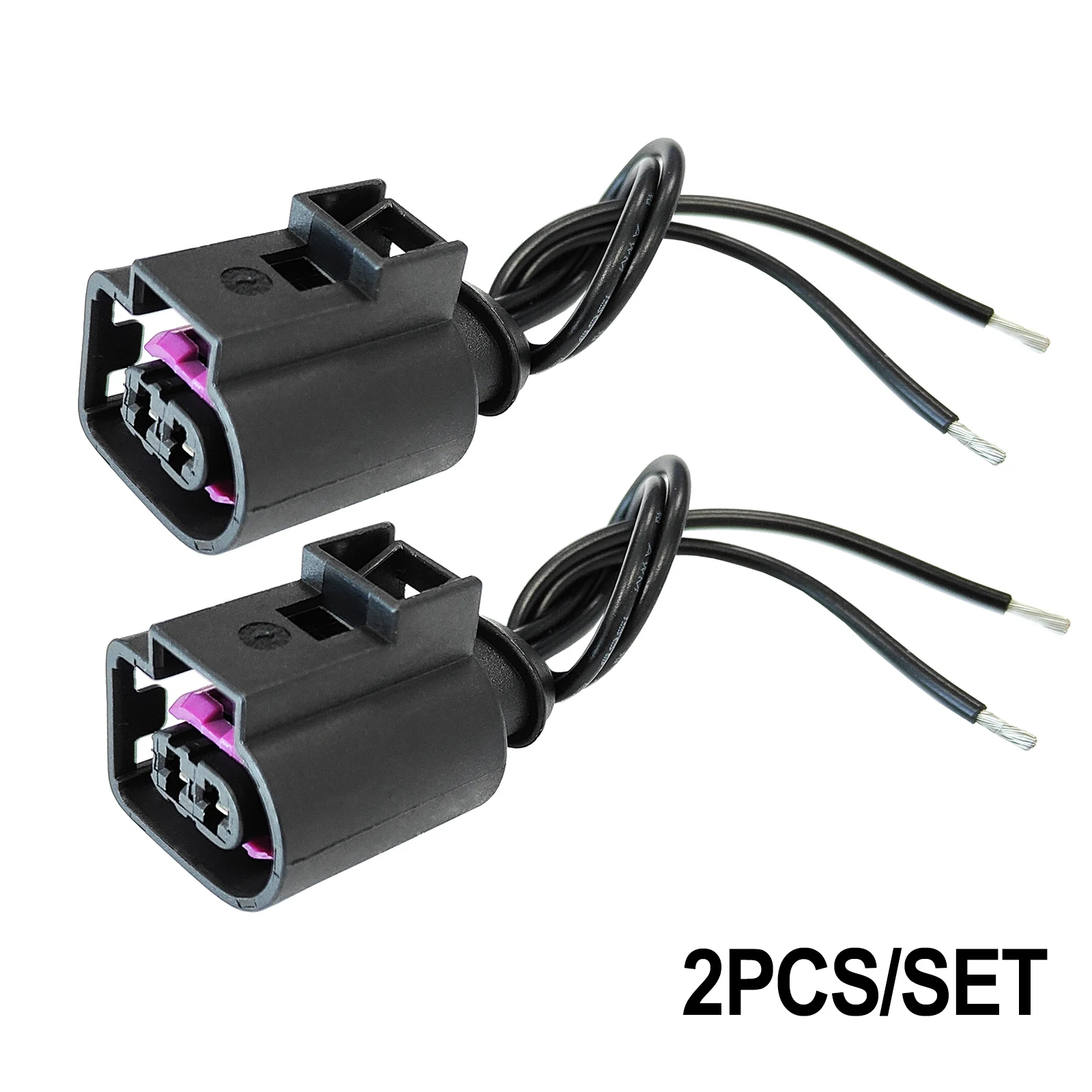 4D0971992A 2Pcs For AUDI VW SKODA SEAT 2PIN Wired Connector Alternator Fuel Injectors Female Plug Repair Kit Loom socket Wiring car wiring connector kit