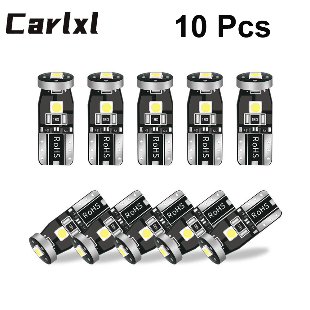 10PcsW5WLEDT10LedCanbus168194LEDBulb24SMDCarSideMarker