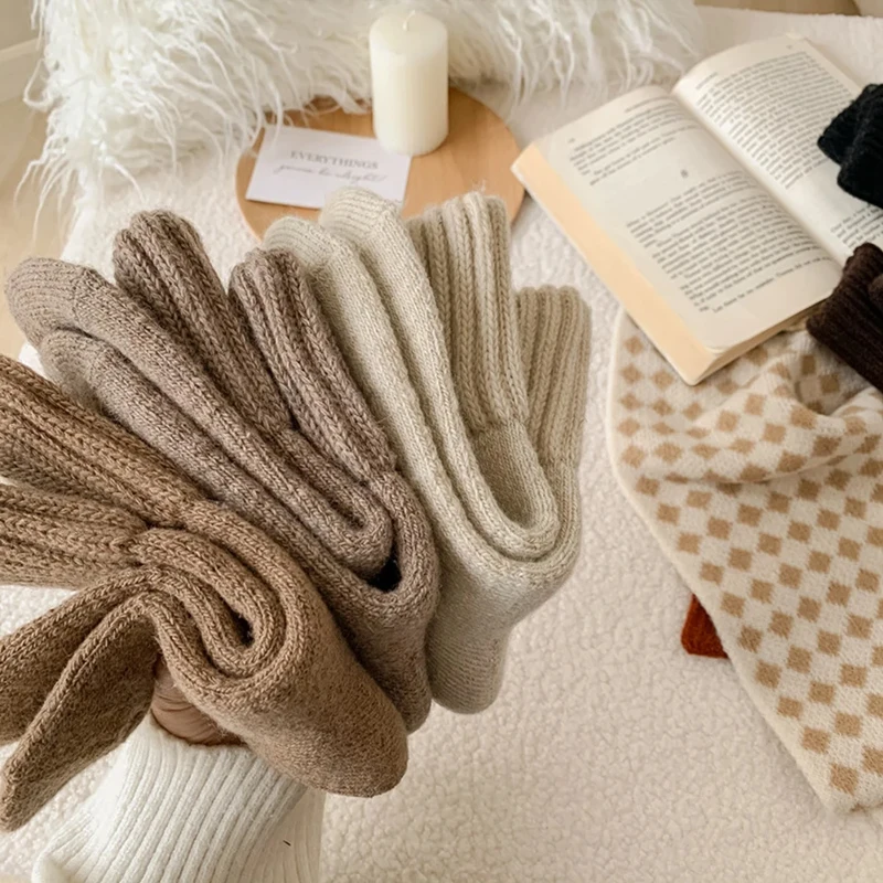 Women's Winter Plush Wool Socks - Thick, Breathable, and Comfortable Low Tube Snow Socks
