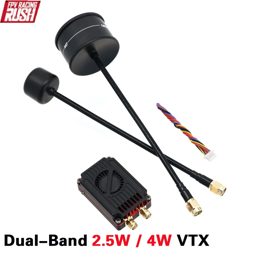 VTX Double Bande 1.3G/3.3G pour drone FPV course, connecteurs SMA et câblage inclus