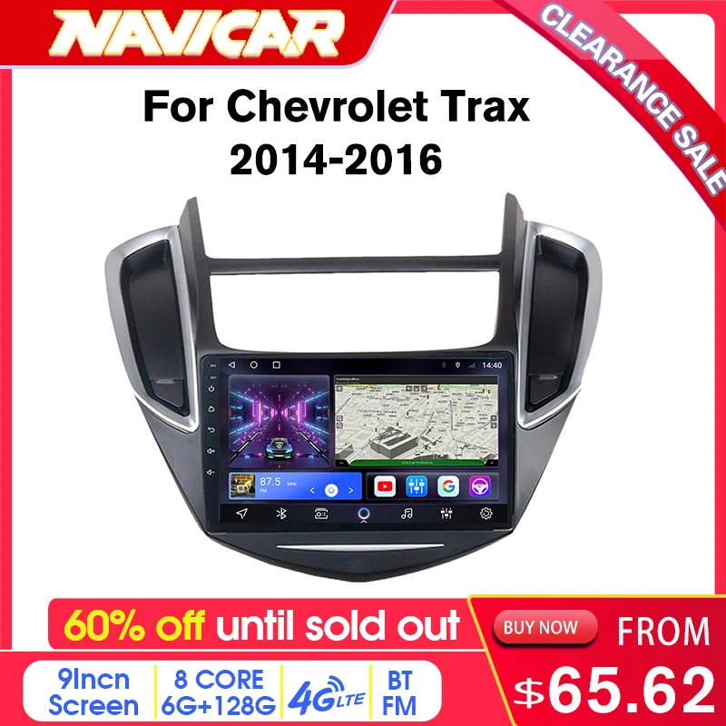 

Автомагнитола на Android 10 для Chevrolet Trax 60%-2014 с GPS-Навигатором