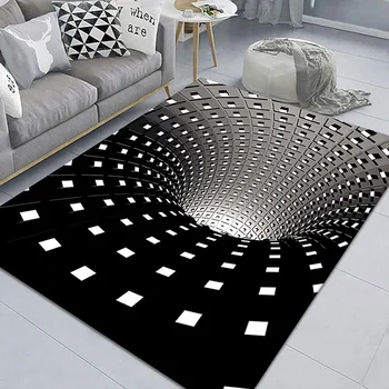 3D Vortex Illusion Rug 1