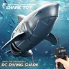 Rc Shark Toy Simulation Submarine Toy Whales Remote Control Animals Waterproof Bathtub Pool Electric Toys for Kids Boys Gift 2